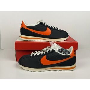 Nike Cortez TXT Mens Sneakers Men's Size 8.5 Black/Safety Orange HF0263-003